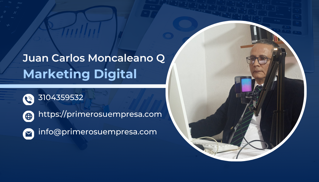 Dark Blue Modern General Manager Business Card